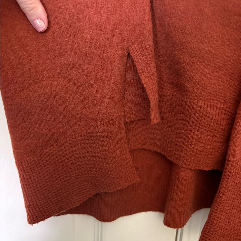 Kerisma Rust Red V-Neck Sweater - Picture 2 of 4